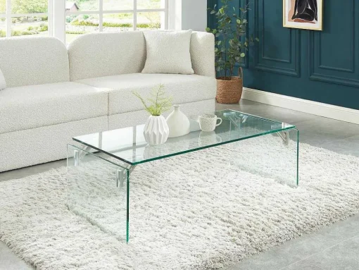 Salontafel Van Gehard Glas - Transparant - Madro