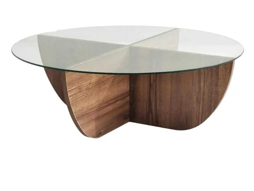 Salontafel Van Gehard Glas - Naturel En Transparant - Aysun