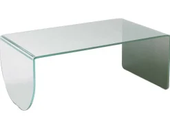 Salontafel Van Gehard Glas - Transparant En Groen - Kinami