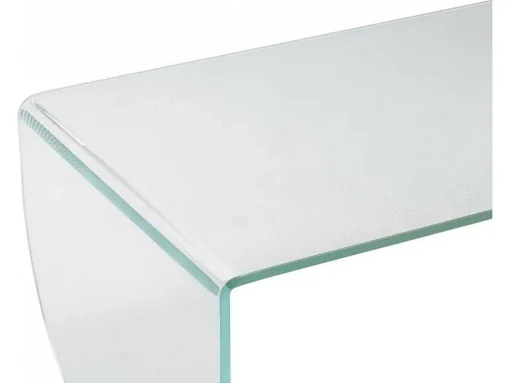 Salontafel Van Gehard Glas - Transparant En Groen - Kinami
