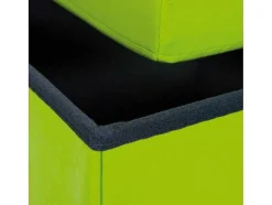 Sanne Opbergdozen Voetenbank Met Deksel, Groen.