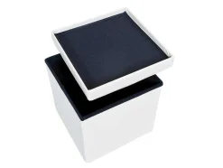 Sanne Opbergdozen Voetenbank Met Deksel, Wit.