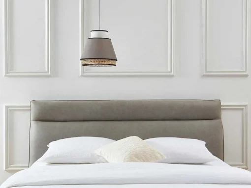 Scandinavische Rieten Hanglamp - Naturel En Warmgrijs - D35 X H120 Cm - Klaus