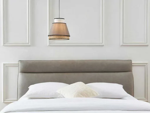 Scandinavische Rieten Hanglamp - Naturel En Warmgrijs - D35 X H120 Cm - Klaus