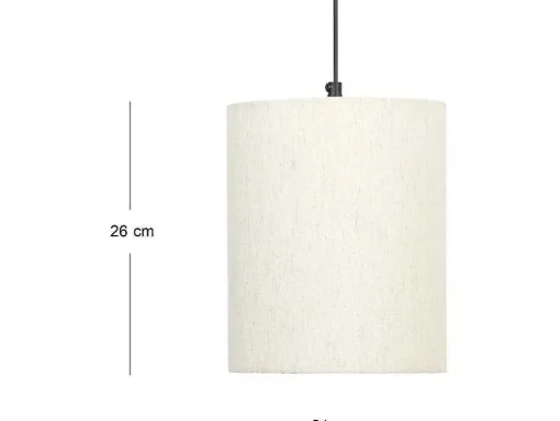 Scandinavische Wandlamp - Mangohout En Stof - D21 X H36 Cm - Licht Naturel En Beige - Paliana