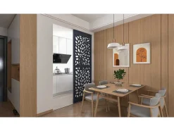 Scheidingswand Gegalvaniseerd Staal L88 X H245 Cm Antraciet - Verstelbare Hoogte - Jaora