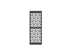 Scheidingswand Verzinkt Staal L88 X H245 Cm Antraciet - Verstelbare Hoogte - Lateri