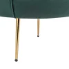 Schelpvormige Fauteuil Van Spargroen Velours Dandelion - Van Pascal Morabito