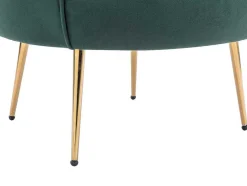 Schelpvormige Fauteuil Van Spargroen Velours Dandelion - Van Pascal Morabito