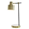 Schemerlamp Met Vintage-Stijl Anticaire - Ijzer - 26 X 15 X 45 Cm - Goudkleurig
