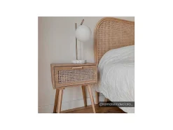 Schemerlamp Met Vintage-Stijl Lullaby - Sokkel Van Terrazzo - 23 X 15 X 38 Cm - Goudkleurig
