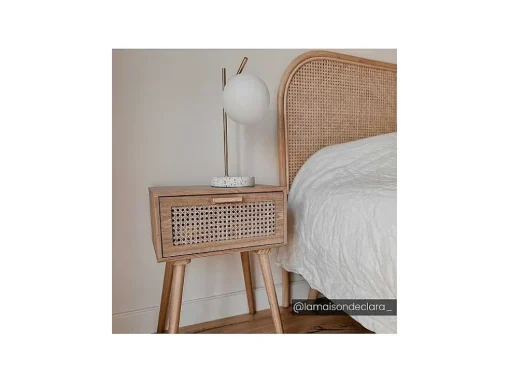 Schemerlamp Met Vintage-Stijl Lullaby - Sokkel Van Terrazzo - 23 X 15 X 38 Cm - Goudkleurig