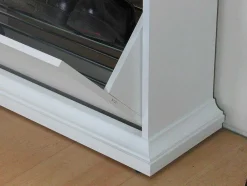 Schoenenkast Wit Venetie Met 3 Kleppen.