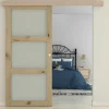 Schuifdeur Acosta Met 3 Ramen - H205Xb83Cm - Natuurlijk Mdf