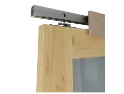 Schuifdeur Acosta Met 3 Ramen - H205Xb83Cm - Natuurlijk Mdf