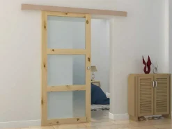 Schuifdeur Acosta Met 3 Ramen - H205Xb93 Cm - Mdf