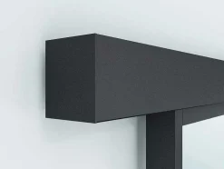 Schuifdeur In Gehard Glas - Mat Zwart - H205Cm X B73Cm - Artisto