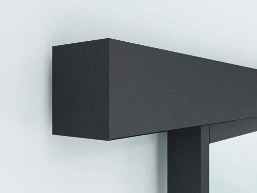Schuifdeur In Gehard Glas - Mat Zwart - H205Cm X B73Cm - Artisto