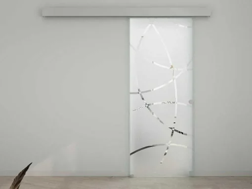 Schuifdeur In Opbouw - H205 X L73 Cm - Gehard Glas