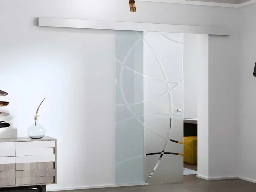 Schuifdeur In Opbouw - H205 X L73 Cm - Gehard Glas