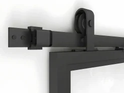 Schuifdeur Sinca - H205 X B83 Cm - Gehard Glas En Aluminium