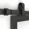 Schuifdeur Sinca - H205Cm X B73Cm - Helder Gehard Glas En Aluminium
