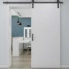 Schuifdeur Varin - H205Cm X L83Cm - Mdf + Wit Pvc