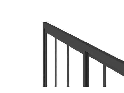Schuifdouchedeur Mat Zwart Met Werkplaatsstijl - 120 X 195 Cm - Urbanik