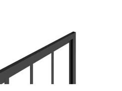 Schuifdouchedeur Mat Zwart Met Werkplaatsstijl - 120 X 195 Cm - Urbanik