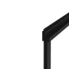 Schuifdouchewand Mat Zwart Met Handdoekenrek - 120 X 140 Cm - Waimea