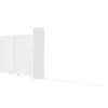 Schuifpoort Aluminium L374 X H180 Cm Wit - Nazario