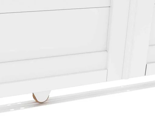 Schuifpoort Aluminium L374 X H180 Cm Wit - Nazario