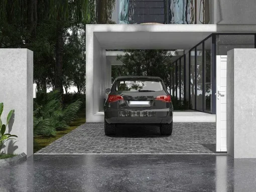 Schuifpoort Aluminium L374 X H180 Cm Wit - Nazario