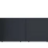 Schuifpoort Van Antraciet Opengewerkt Aluminium - L416 X 180 Cm - Nazario