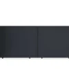 Schuifpoort Van Antraciet Opengewerkt Aluminium - L416 X 165 Cm - Nazario