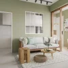 Schuifraam Van Gepoedercoat Wit Aluminium 120 X 130 Cm - Ravena
