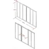 Schuifraam Van Gepoedercoat Zwart Aluminium 180 X 105 Cm - Ravena