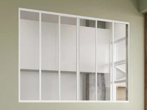 Schuifraam Van Gepoedercoat Wit Aluminium 180 X 130 Cm - Ravena