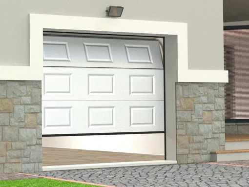 Sectionale Garagedeur Caopas Wit - Gemotoriseerd