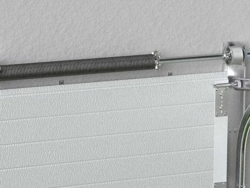 Sectionale Garagedeur Houtdecor Wit Met Somfy Motor - Prieta