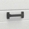 Sectionale Garagedeur Met Gegroefd Effect En Centrale Grijze Loopdeur Met Motor - Noria