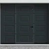 Sectionale Garagedeur Met Somfy Motor Met Centrale Loopdeur Antraciet - Caopas
