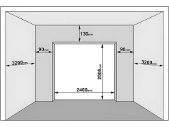 Sectionale Garagedeur Met Glad Effect Met Centrale Witte Loopdeur En Somfy Motor - Lavega