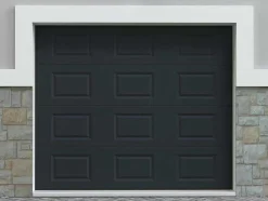 Sectionale Garagedeur Met Antraciet Cassette En Somfy Motor - Caopas