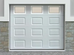 Sectionale Garagedeur Met Cassettes - Wit - Met Ramen - Met Somfy-Motor - Caopas
