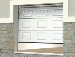 Sectionale Garagedeur Met Cassettes - Wit - Met Ramen - Automatisch - Caopas