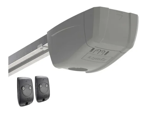 Sectionale Garagedeur Met Antraciet Cassette En Somfy Motor - Caopas