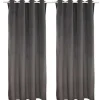 Set 2 Gordijnen Luxe - Polyesterfluweel - 140X260Cm - Grijs