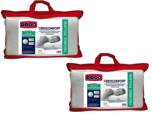Set 2 Hoofdkussens Dodo Perfect Position - 35X52 Cm - Perfecte Houding Van Het Hoofd