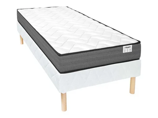 Set 90 X 190 Cm Bedbodem + Matras Met Pocketveren - Ambracie Van Ysmee